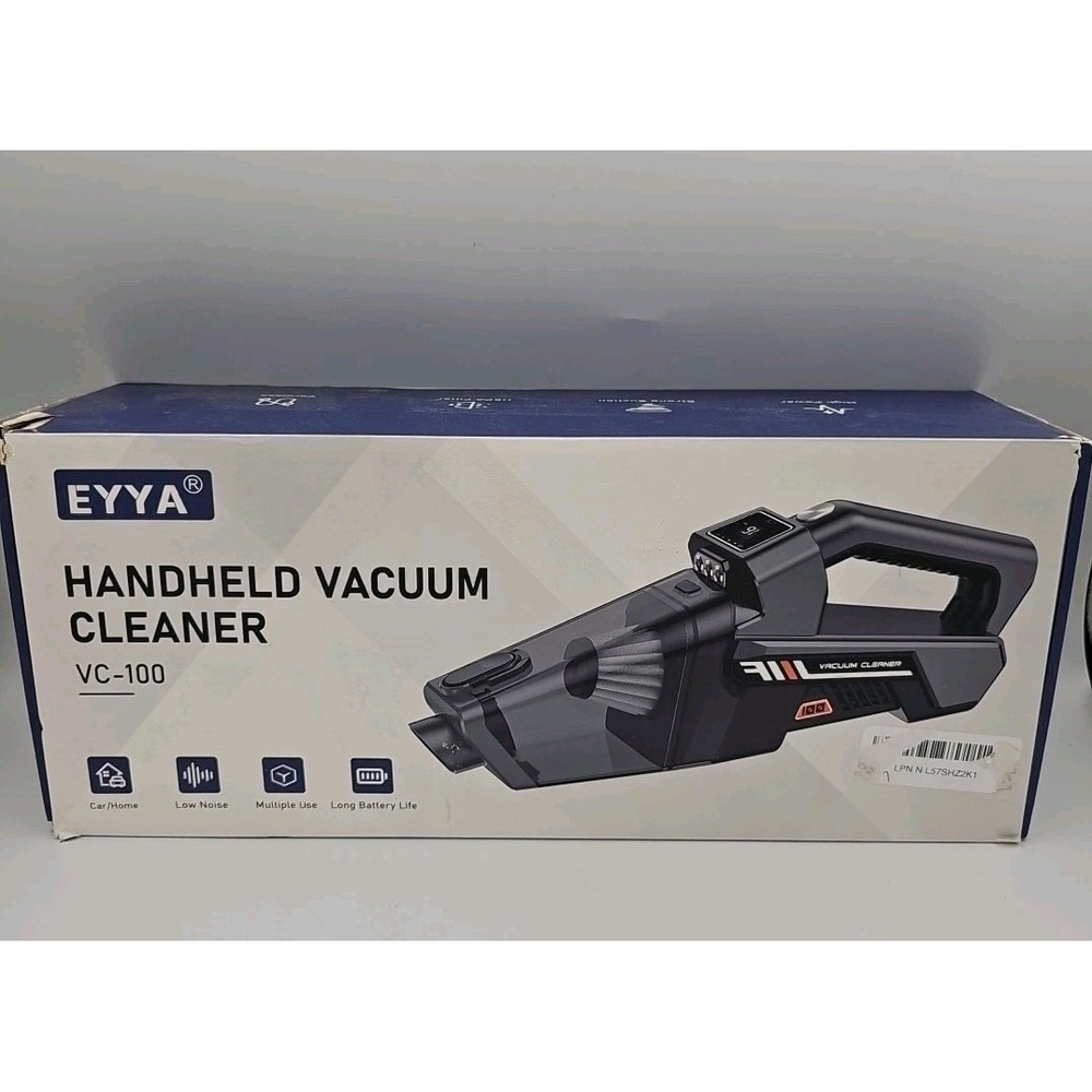 EYYA Handheld Car Vacuum Cleaner Cordless High Power Heppa Filter Strong Suction